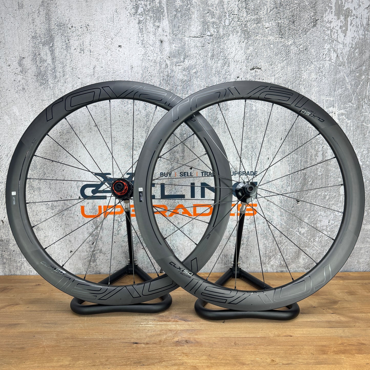 Low Mile! Roval CLX 50 CeramicSpeed Carbon Disc Brake Bike Wheelset 700c 1405g