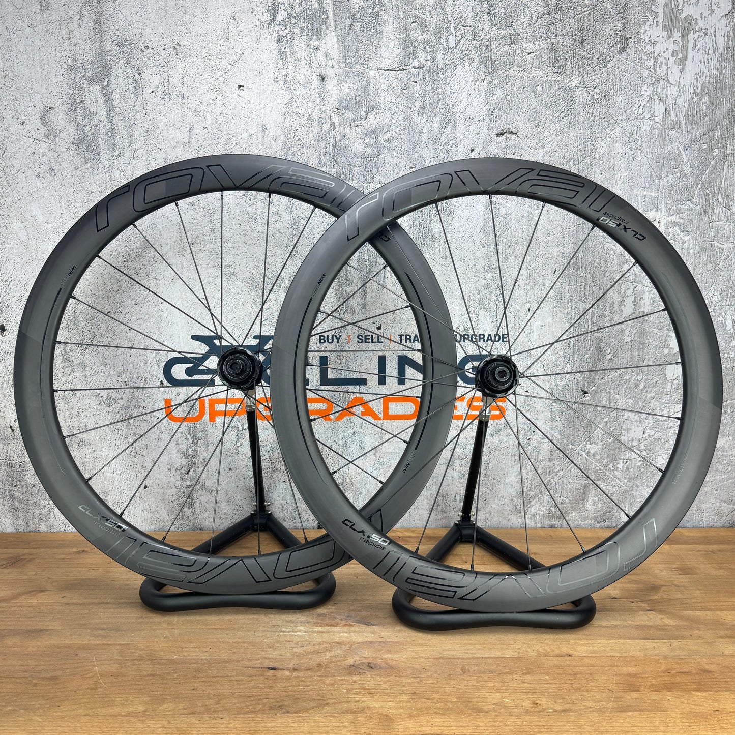 Low Mile! Roval CLX 50 CeramicSpeed Carbon Disc Brake Bike Wheelset 700c 1405g
