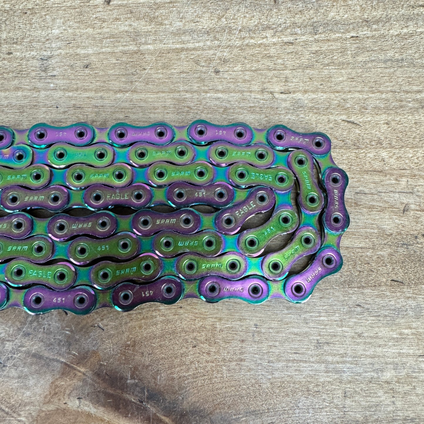 Low Mile Sram XX1 Eagle 12-Speed Rainbow Bike Chain - Various Lengths Available