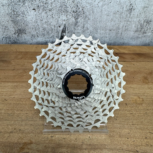 Omni Racer 11-34t 12-Speed Silver Bike Cassette "Typical Wear" 210g