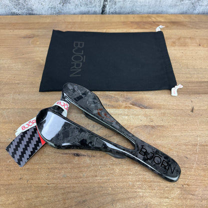 New! Bjorn Seldo Camo Glossy Full Carbon Bike Saddle 87g