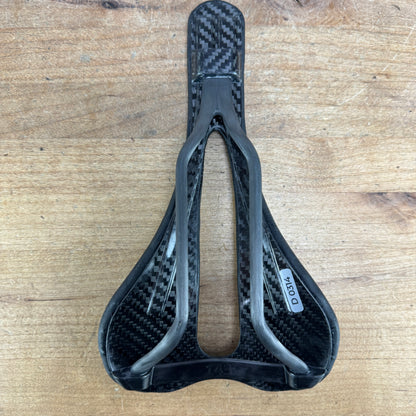New! Bjorn Divian Black Leather 143mm 7x9mm Carbon Rails Bike Saddle 127g