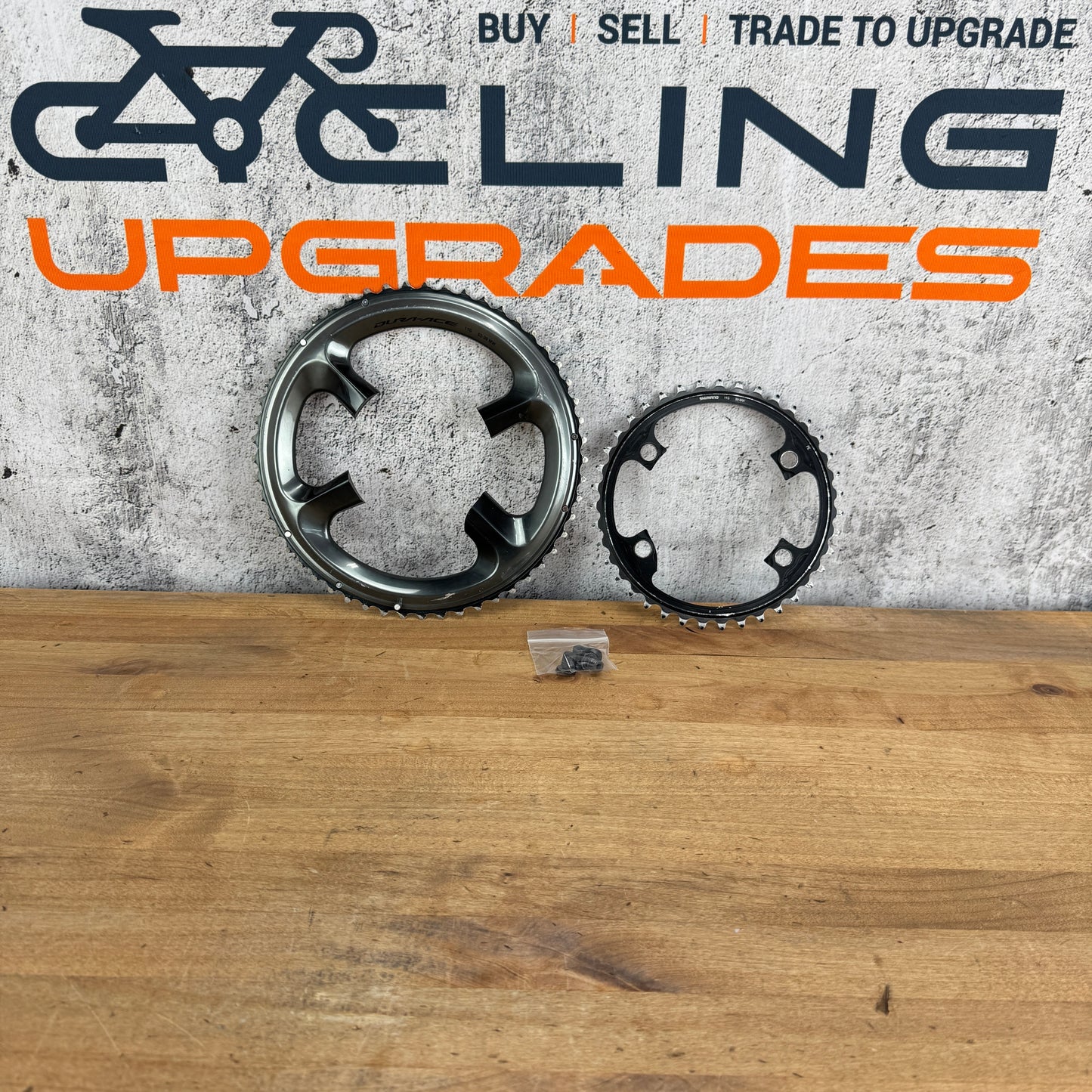Shimano Dura-Ace R8000 53/39t 11-Speed 110BCD 4-Bolt Chainring Set 140g