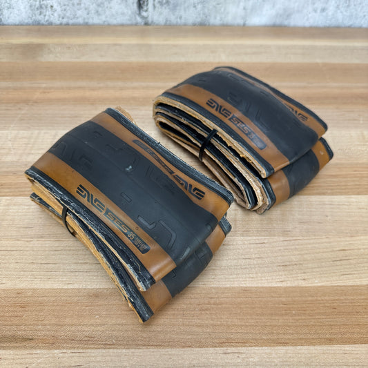Low Mile! Pair Enve SES Road Tan Wall 700c x 35mm Tubeless Bike Tires