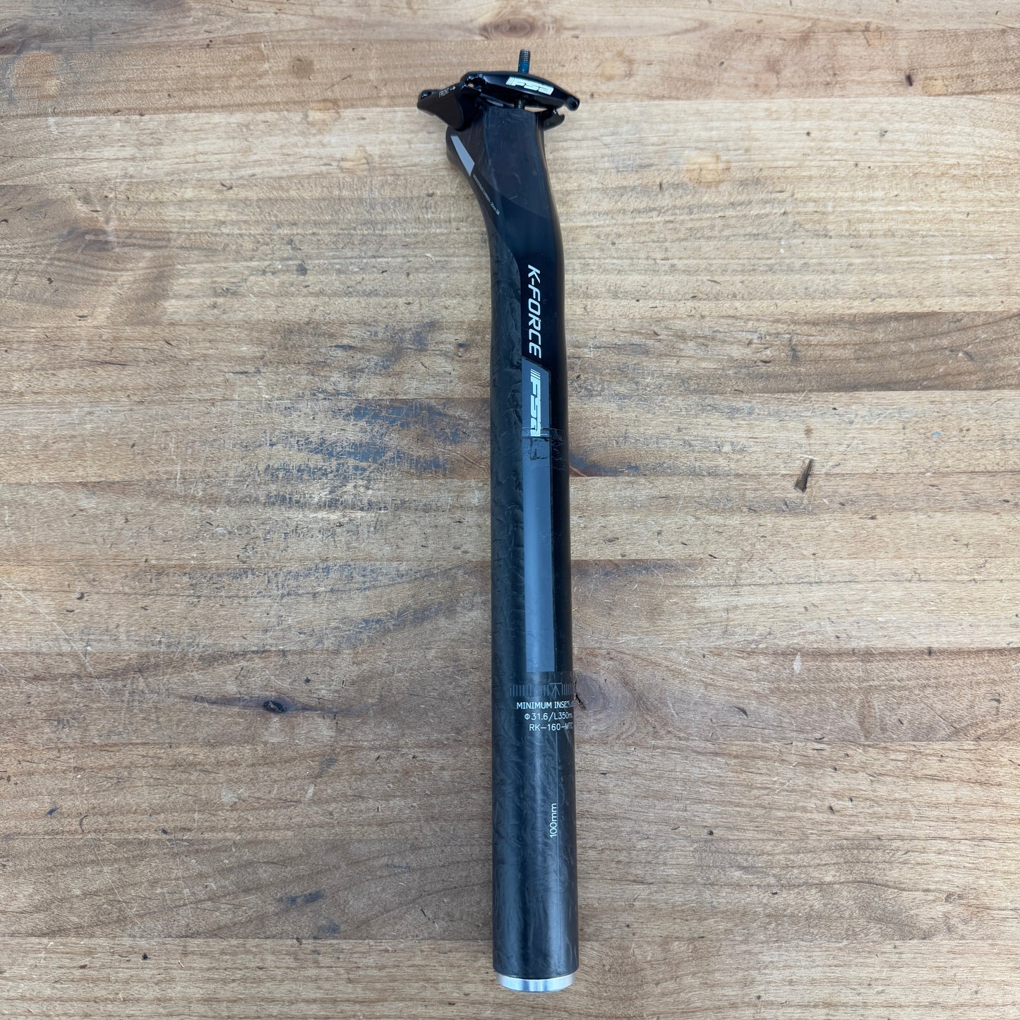 FSA K-Force 25mm Setback 31.6mm x 350mm Carbon Round or Oval Rail Clamp Seatpost