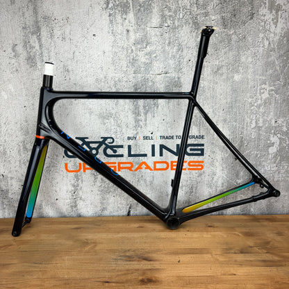 2021 Open MIN.D Large Carbon Disc Frameset 700c Midnight Blue 1418g