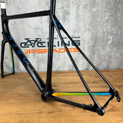 2021 Open MIN.D Large Carbon Disc Frameset 700c Midnight Blue 1418g