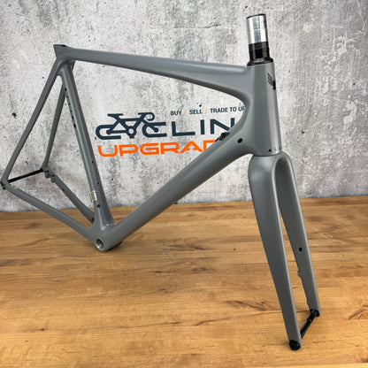 2019 Allied Alfa Allroad 56cm Carbon Disc Brake Frameset 700c Dove Grey 1582g
