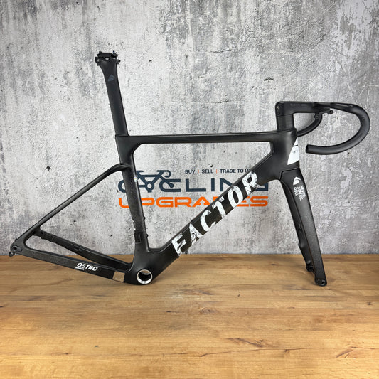 Low Mile! 2023 Factor Ostro Gravel 54cm Carbon Disc Frameset 700c 2413g