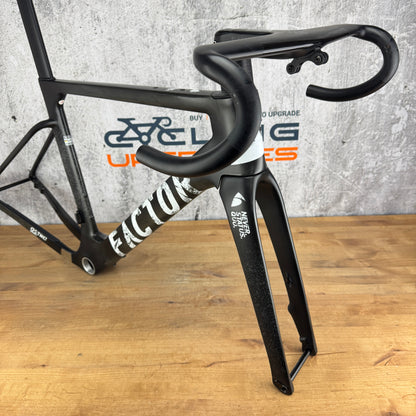Low Mile! 2023 Factor Ostro Gravel 54cm Carbon Disc Frameset 700c 2413g