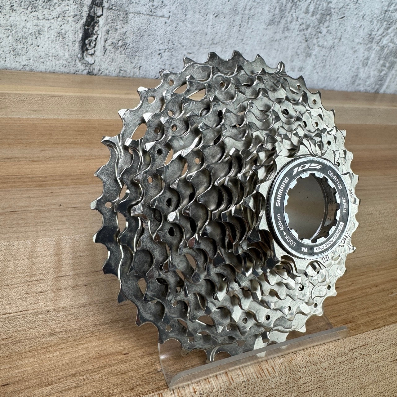 Shimano 105 CS-R7100 11-34 12-Speed HG Freehub "Light Wear" Bike Cassette 356g