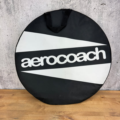 Low Mile! Aerocoach Aeox Zephyr 80mm Carbon Tubeless Disc Front Wheel 700c 907g