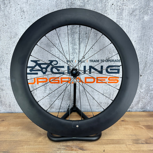 Low Mile! Aerocoach Aeox Zephyr 80mm Carbon Tubeless Disc Front Wheel 700c 907g