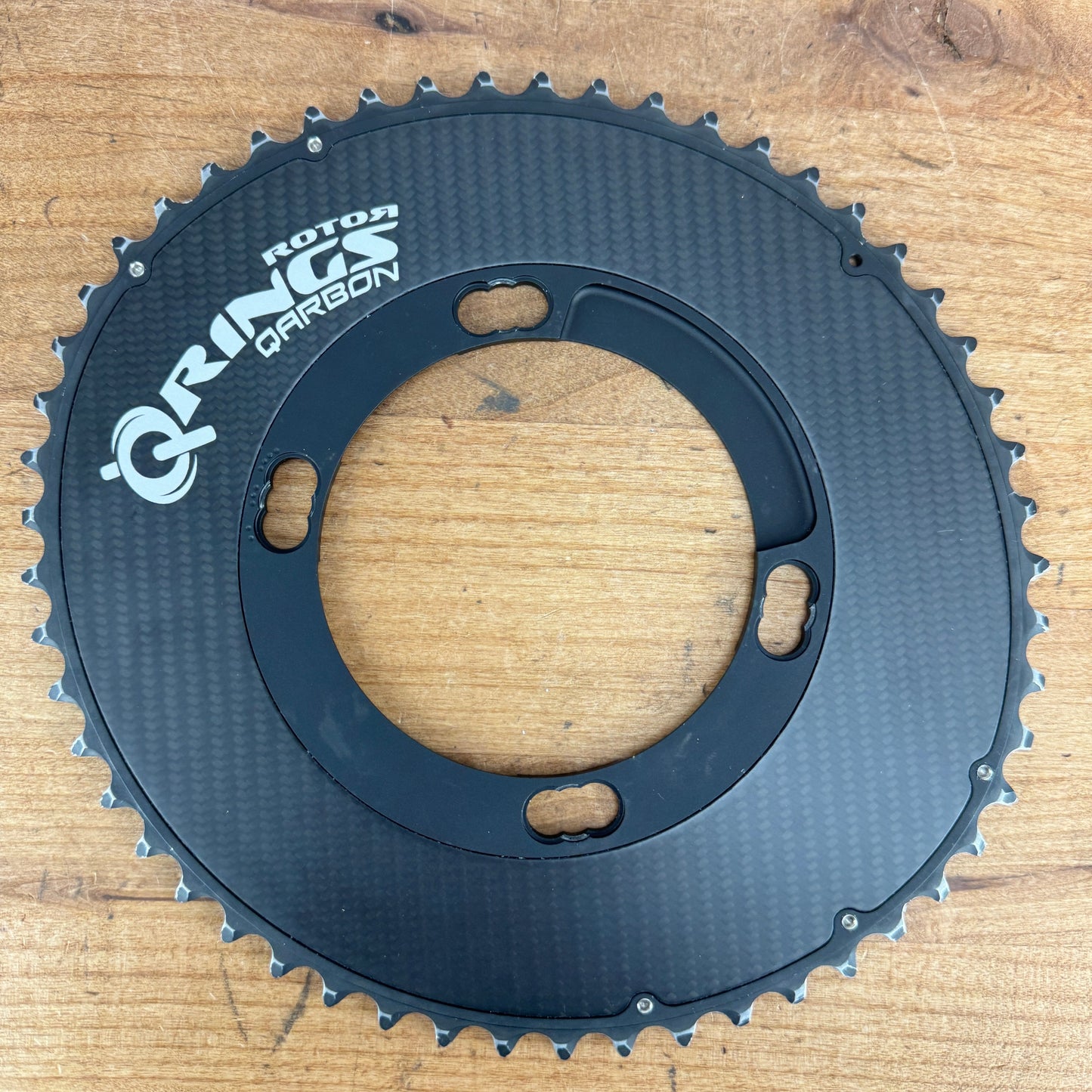 Rotor Qarbon Carbon 4-Bolt 110BCD 50/37t 12-Speed for Sram AXS Chainrings 175g