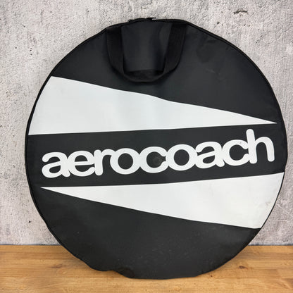 Low Mile! Aerocoach Aeox Zephyr 80mm Carbon Tubeless Disc Rear Wheel 700c 1045g