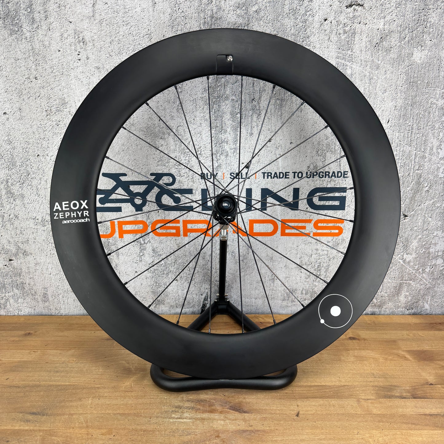 Low Mile! Aerocoach Aeox Zephyr 80mm Carbon Tubeless Disc Rear Wheel 700c 1045g