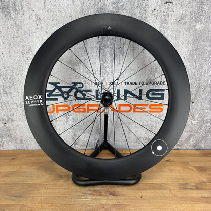 Low Mile! Aerocoach Aeox Zephyr 80mm Carbon Tubeless Disc Rear Wheel 700c 1045g