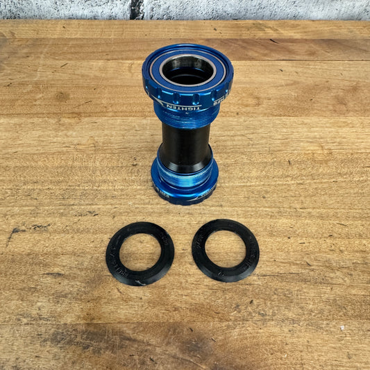 New Takeoff! Wheels Manufacturing BSA Blue Bottom Bracket for Shimano 24mm 94g