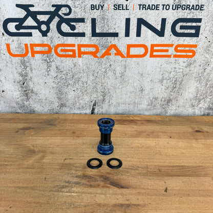 New Takeoff! Wheels Manufacturing BSA Blue Bottom Bracket for Shimano 24mm 94g