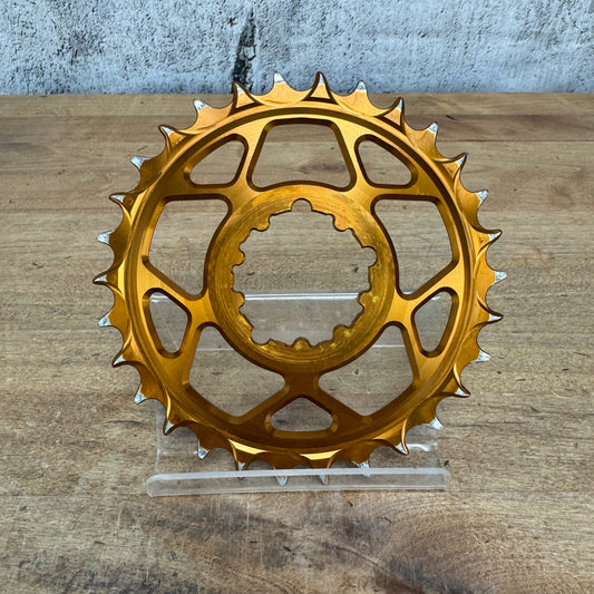 5Dev T-Type Aluminum 30T Sram 3-Bolt Direct-Mount Kash Bronze 1x Chainring 60g