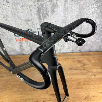 2024 Cannondale SuperSix EVO Hi-Mod 56cm Carbon Frameset Smoke Black Momo Bar
