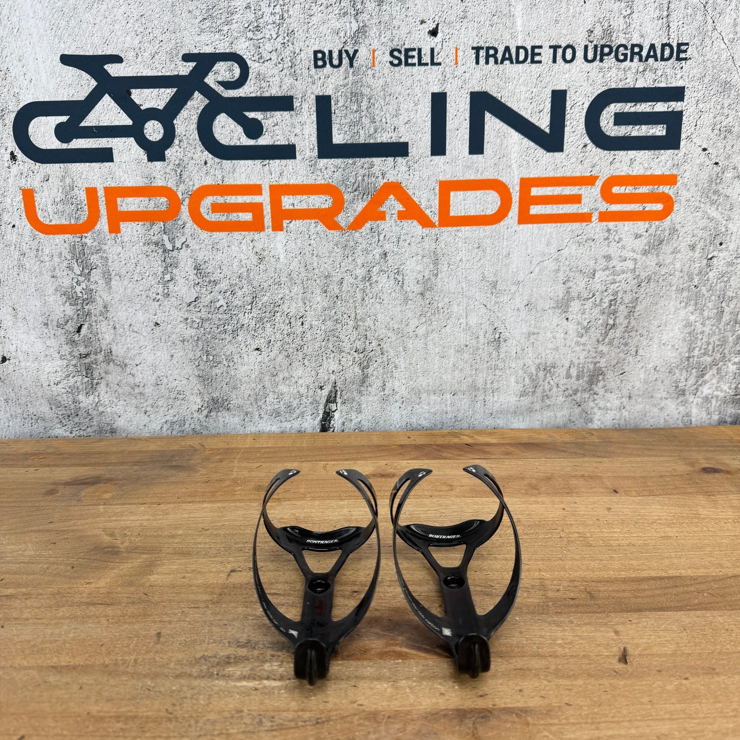 Pair Bontrager RXL Black Carbon Road Bike Water Bottle Cages 40g