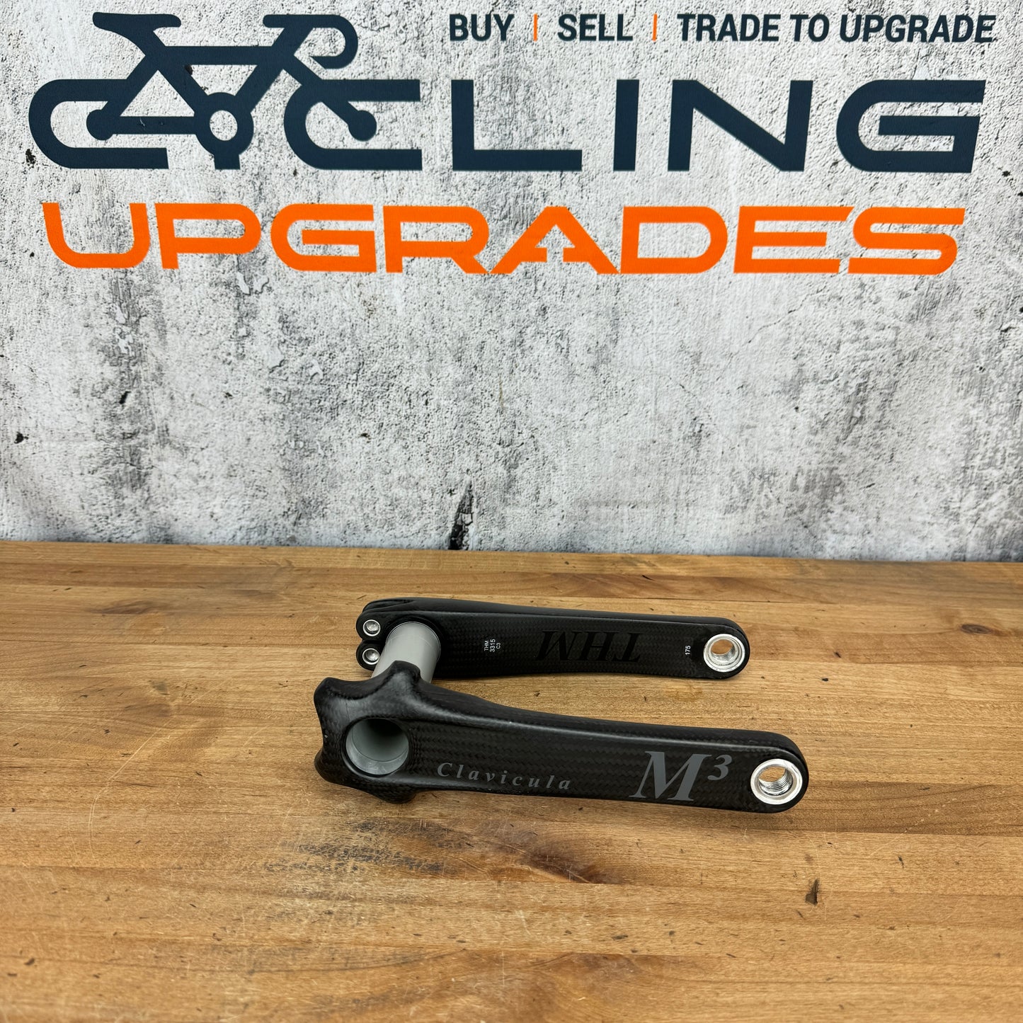 THM Clavicula M3 Road 175mm Carbon Crank Arms 30mm Spindle 336g