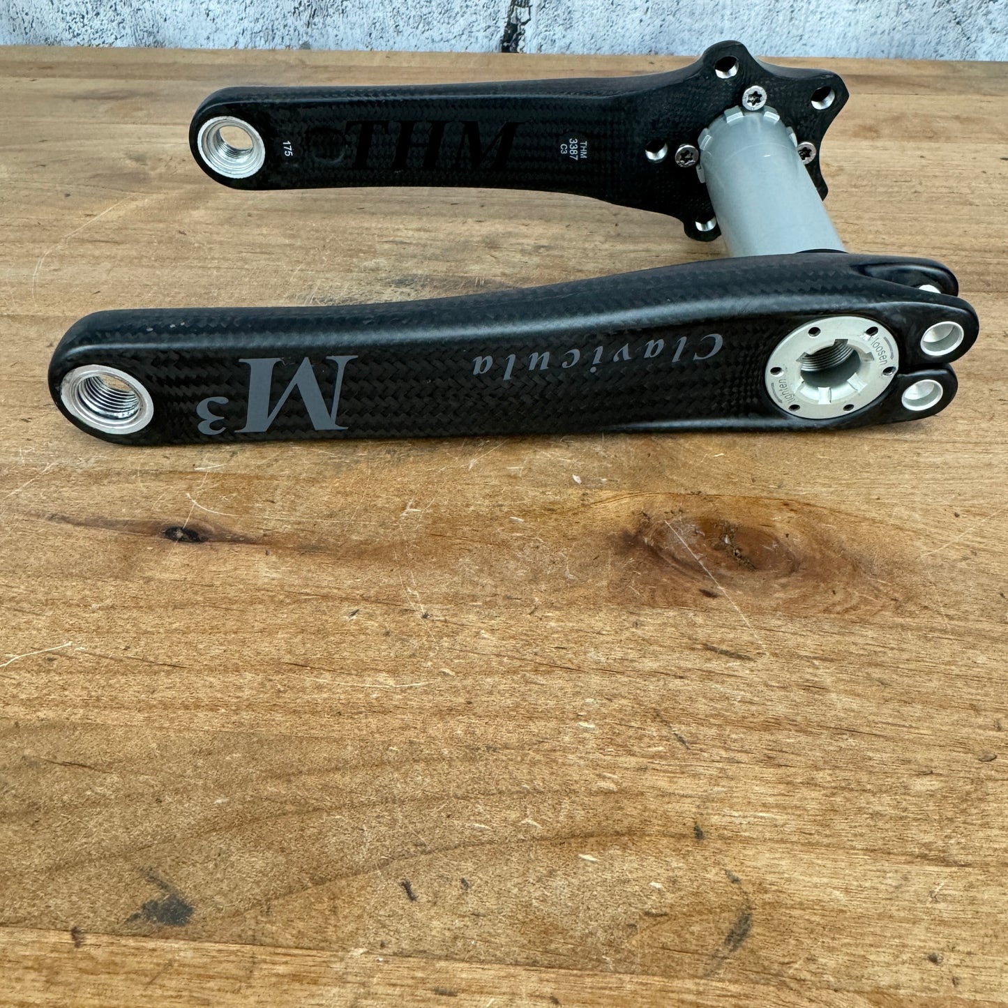 THM Clavicula M3 Road 175mm Carbon Crank Arms 30mm Spindle 336g