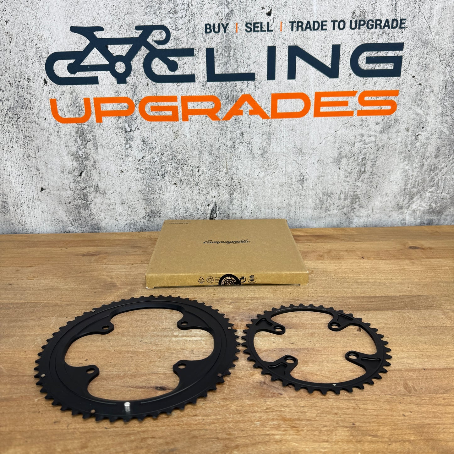 New! Campagnolo WRL CR02-SR135439 54/39t 13-Speed Chainring Set 189g MSRP $312