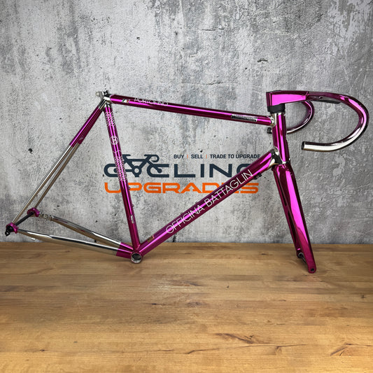 2020 Officina Battaglin Portofino Cromovelato 55cm Steel Disc Frameset 700c 3249g