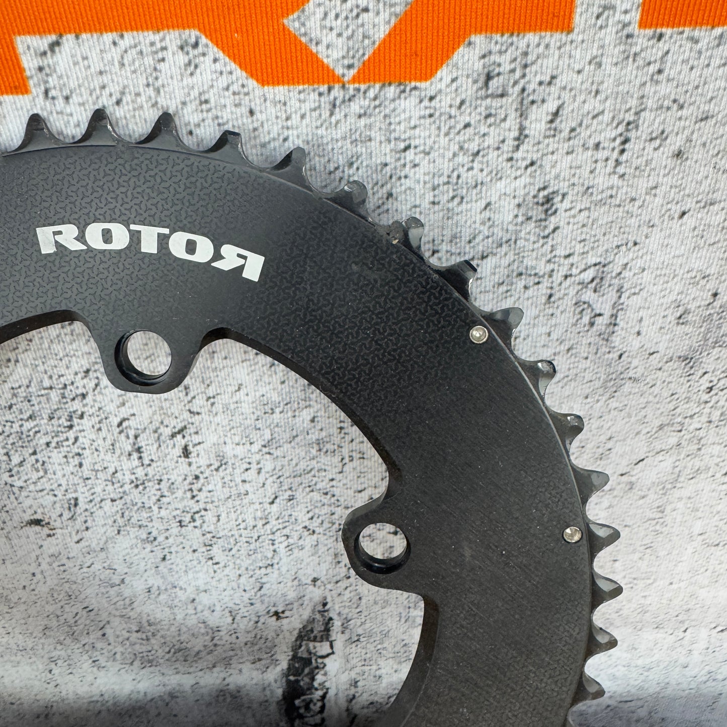 Ridden Once! Rotor Aero Round 4-Bolt 110BCD 50/37t Bike Chainring Set 167g