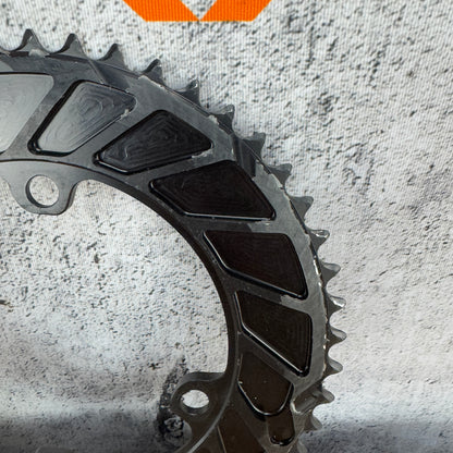 Ridden Once! Rotor Aero Round 4-Bolt 110BCD 50/37t Bike Chainring Set 167g