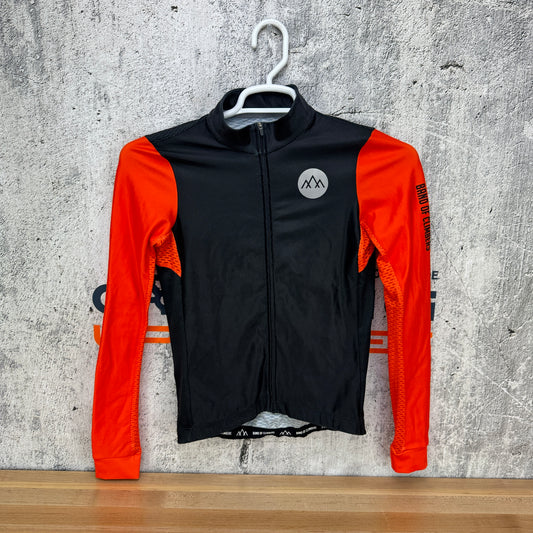 Band Of Climbers Pro Seasons Long Sleeve Small Black/Orange Cycling Jersey