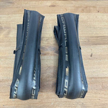 Low Mile! Pair Schwalbe One 700c x 25mm Clincher Road Bike Tires