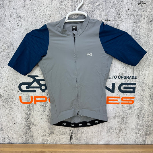 Light Use! Pedal Mafia Pro XXS Grey/Blue Cycling Jersey