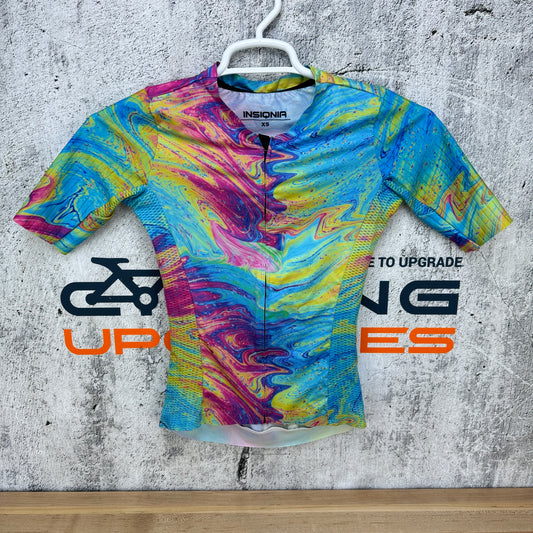 Light Use! Insiqnia Short Sleeve XS Tie Dye Cycling Jersey