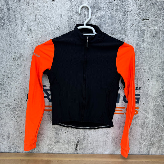 Light Use! Attaquer All Day Winter Long Sleeve Small Black/Orange Cycling Jersey