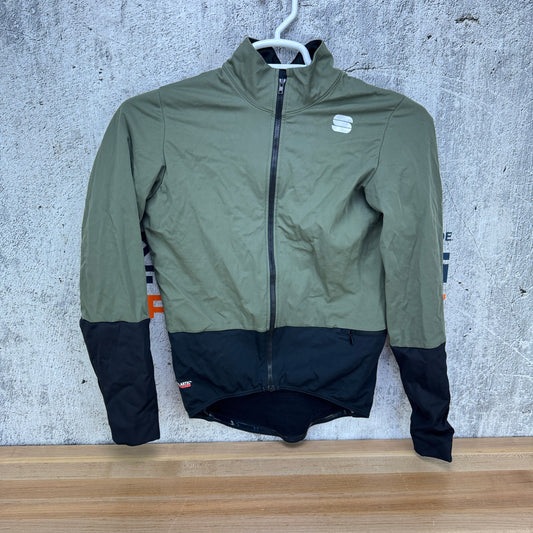 Light Use! Sportful Total Comfort Small Green/Black Cycling Jacket