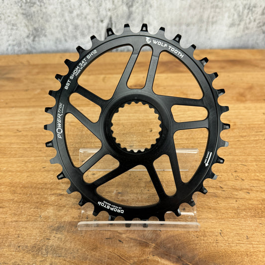 New! Wolf Tooth Powertrac Elliptical 34t Boost Chainring for Shimano 12-Speed MTB