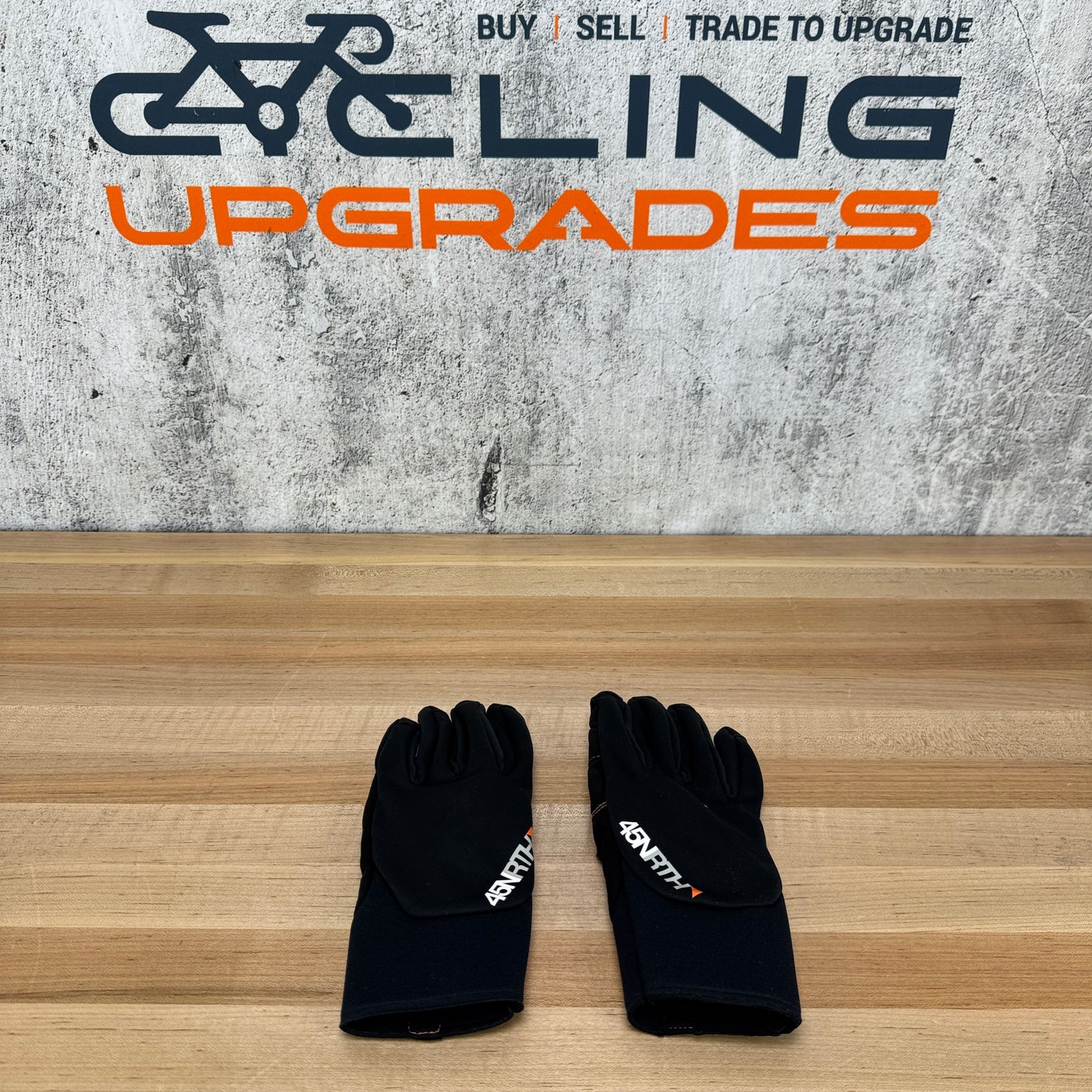 Worn Once! 45NRTH Nokken Medium Black Cycling Gloves