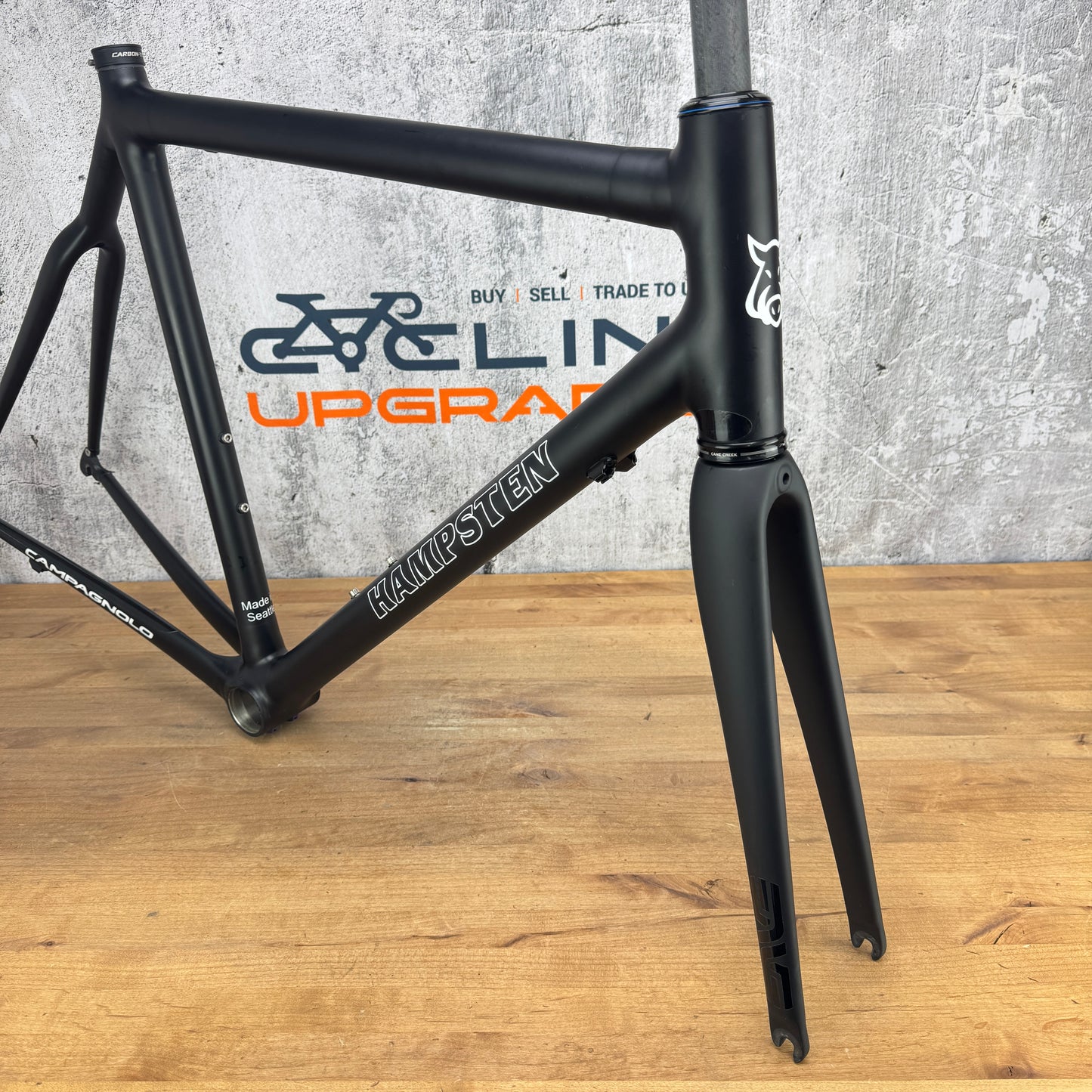 Hampsten Cycles Road 56cm Rim Brake Carbon Frameset 700c New Enve Fork 1718g