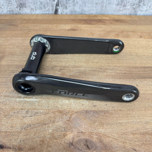 Low Mile! SRAM Force AXS D1 172.5mm Carbon Crankset Crank Arms DUB Spindle 474g