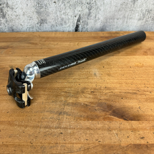 Light Use! Campagnolo Record 350mm x 31.6mm Carbon Cradle Bike Seatpost 260g