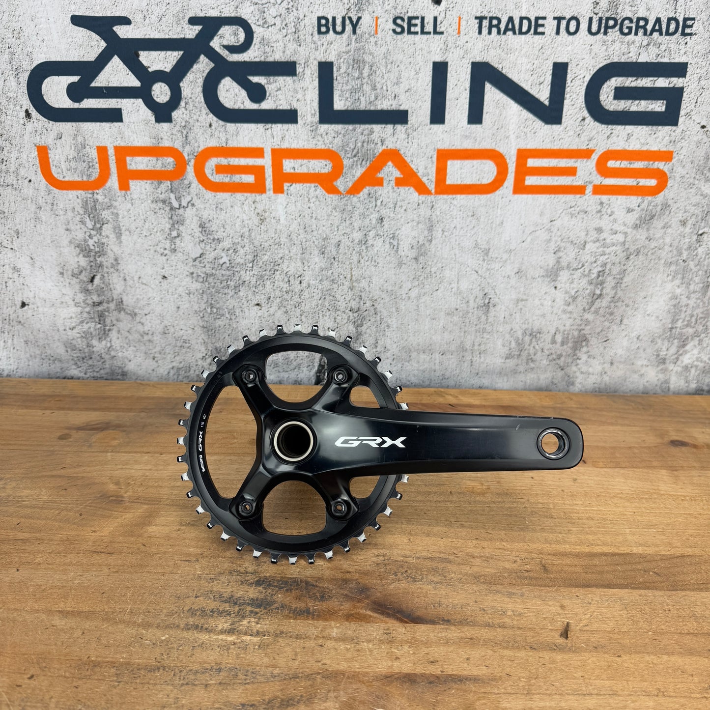 Shimano GRX FC-RX810 172.5mm Alloy 40t 11-Speed Bike Crankset 24mm Spindle 662g