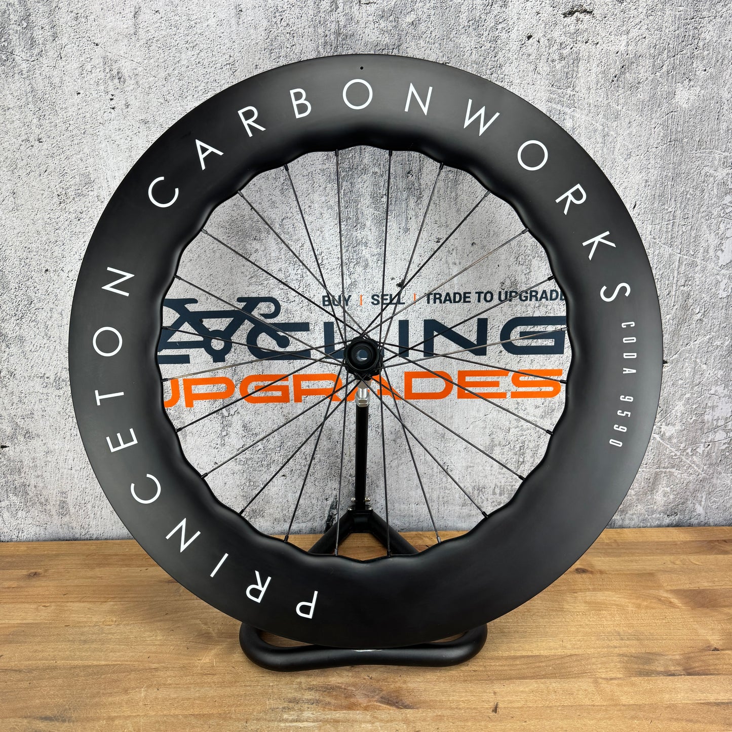 Mint! Princeton CarbonWorks Coda 9590 Carbon Tubeless Disc Front Wheel 700c 864g
