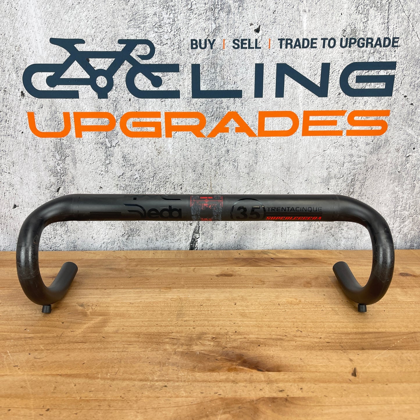 Deda Trentacinque SuperLeggera 44cm (42cm C-C) 35mm Carbon Handlebar 200g