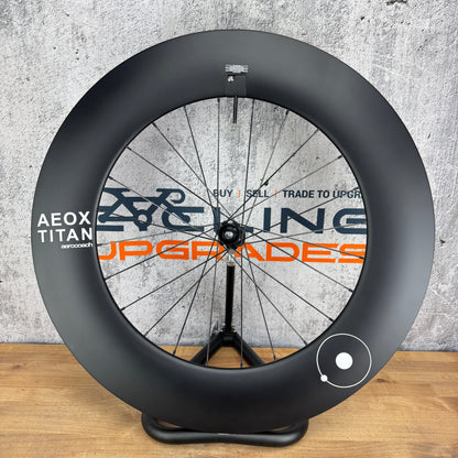 Ridden Once! Aero Coach Aeox Titan Carbon Tubeless Disc Front Wheel 700c 1033g