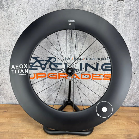 Ridden Once! Aero Coach Aeox Titan Carbon Tubeless Disc Front Wheel 700c 1033g