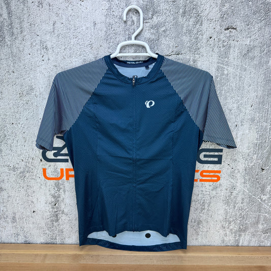 New! Pearl iZumi Interval Men's Large Short Sleeve Blue Cycling Jersey