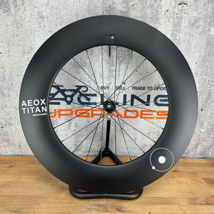 Ridden Once! Aero Coach Aeox Titan Carbon Tubeless Disc Front Wheel 700c 1033g